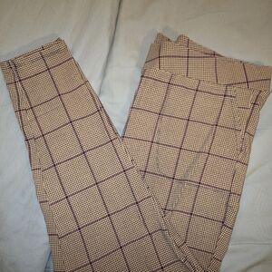 Torrid Women's Checkered Leggings - Black and Cream